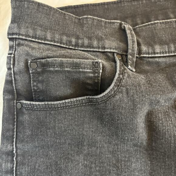 Ann Taylor Jeans Women's Size 14Tall Black Denim The Skinny High Rise Stretch - Picture 10 of 14